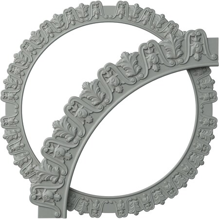 Ekena Millwork 57 3/8-in. OD x 46 1/8-in. ID x 5 5/8-in. W x 1-in. P Tirana Ceiling Ring Kit CRK57TI